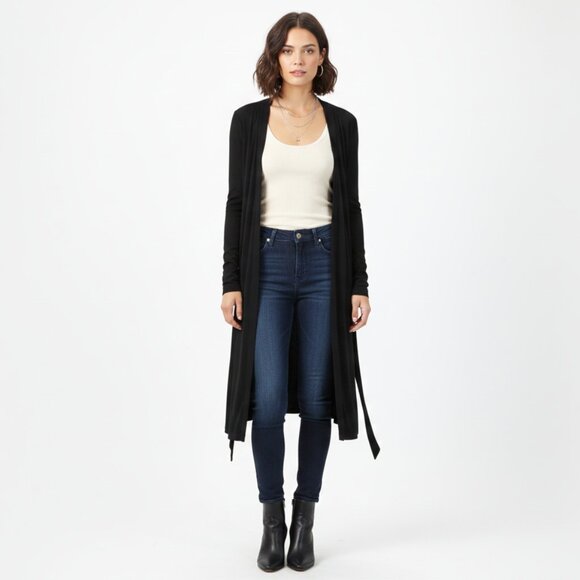 *Banana Republic Black Long Cardigan - Picture 2 of 9